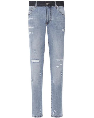 Dolce & Gabbana Jeans in denim da uomo - Blu