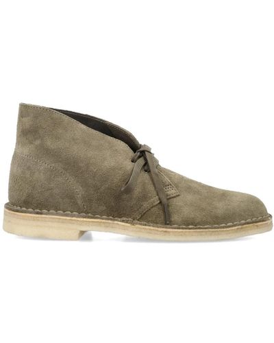 Clarks Lace-Up Boots - Green