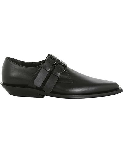 Ann Demeulemeester Zapatos bowie double monk strap negros