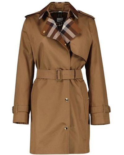 Burberry Coats > trench coats - Marron