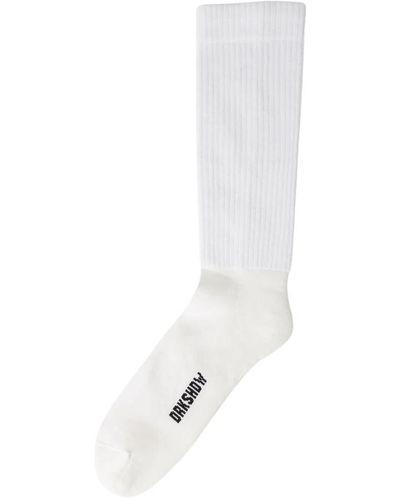 Rick Owens Stilvolle Baumwollmischung Socken - Weiß