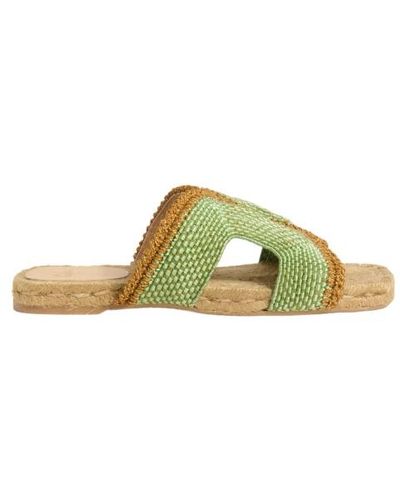 Castañer Flache sandalen - Gelb