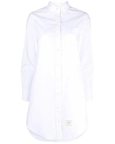 Thom Browne Dresses > day dresses > shirt dresses - Blanc