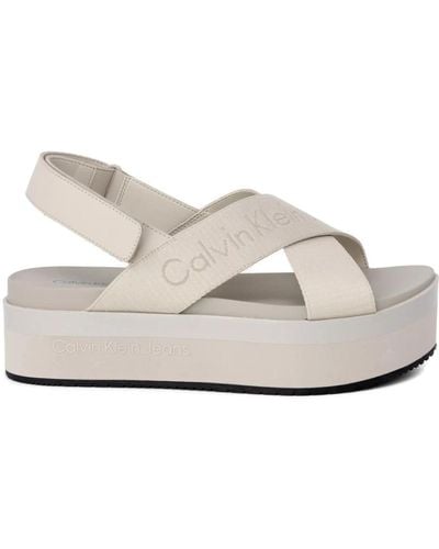 Calvin Klein Sandali platform primavera/estate collezione - Bianco