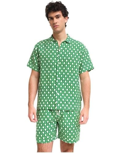 Peninsula Short Sleeve Shirts - Green