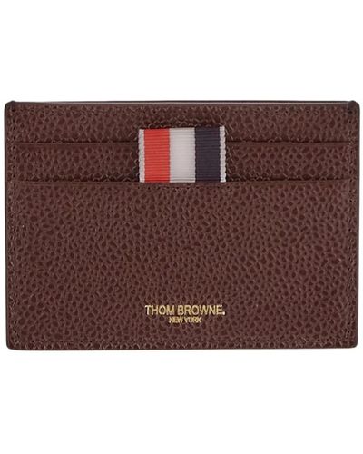 Thom Browne Accessories > wallets & cardholders - Marron