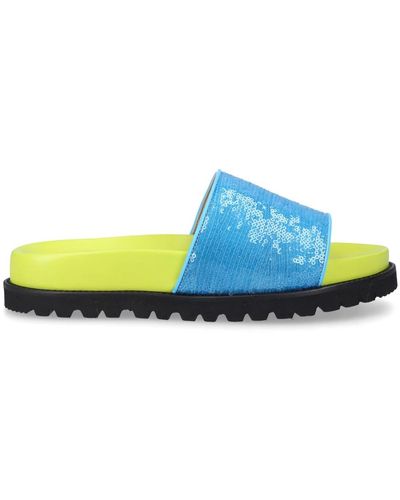Alberta Ferretti Beach Sandals 28014 Gum - Blue