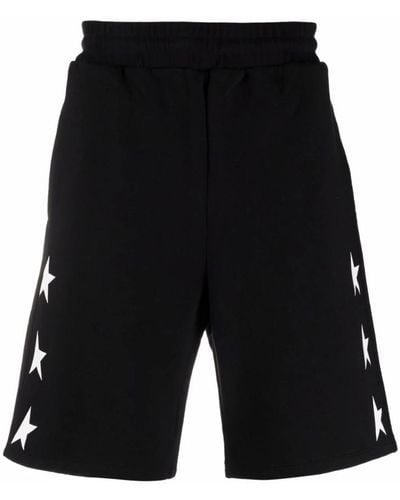 Golden Goose Shorts con stampa a stelle - Nero