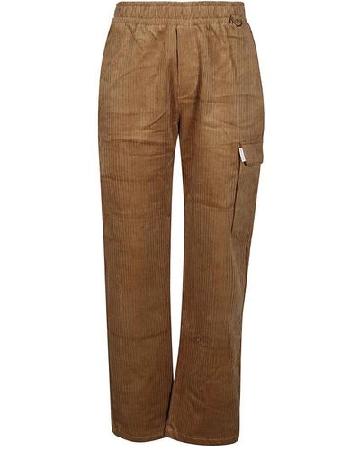 FAMILY FIRST Straight Trousers - Brown