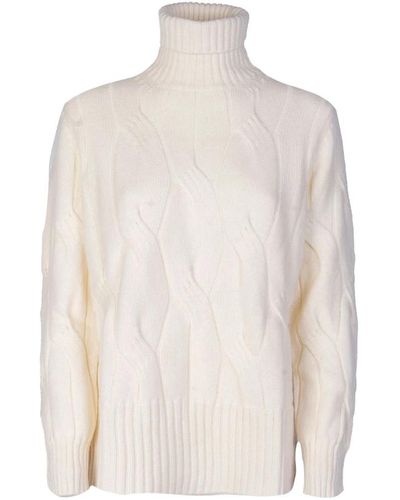 Kangra Knitwear > turtlenecks - Blanc