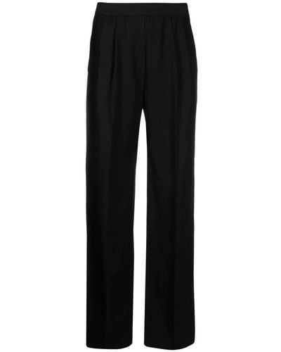 Loulou Studio Trousers > straight trousers - Noir