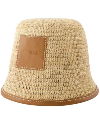 Jacquemus Raffia bucket hat - hellbraun - Natur