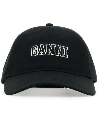 Ganni Chapeaux bonnets et casquettes - Noir