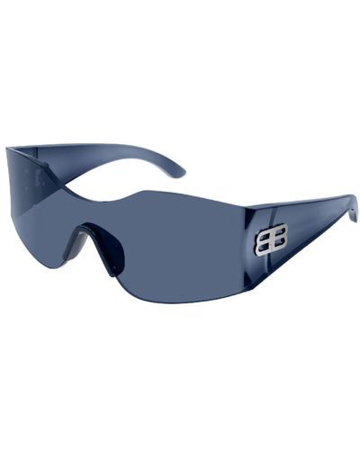Balenciaga Blaue sonnenbrille mit blauen gläsern