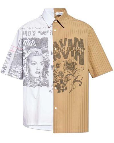 Lanvin Shirts > short sleeve shirts - Neutre