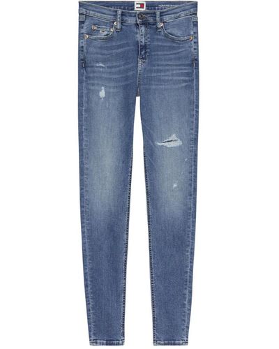 Tommy Hilfiger Jeans skinny donna - Blu