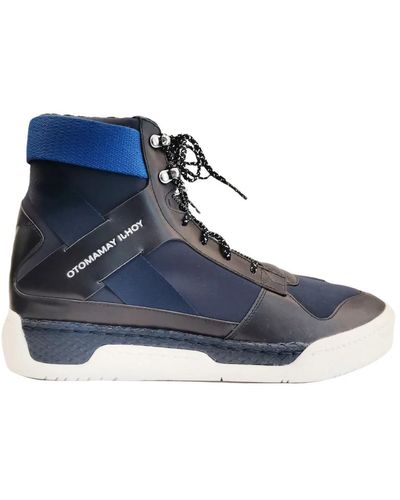 Yohji Yamamoto Sport > outdoor > trekking boots - Bleu