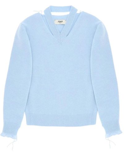 Fendi Suéter cómodo pullover - Azul