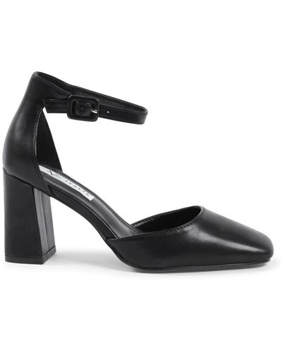 19V69 Italia by Versace Zapato de tacón negro con correa en el tobillo y tacón de 7 cm