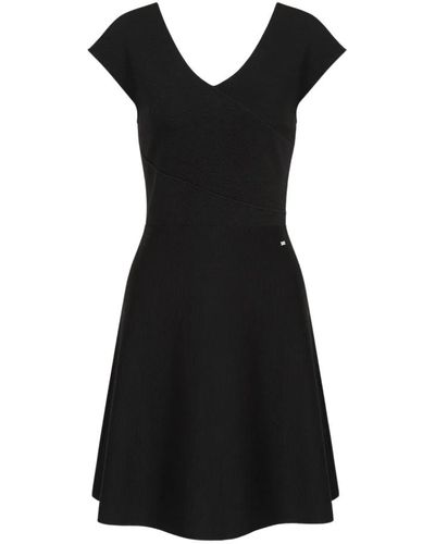 Armani Exchange Vestido twill modello - Negro