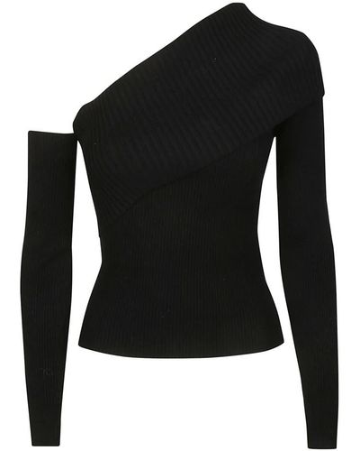 FEDERICA TOSI Round-Neck Knitwear - Black