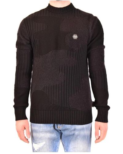 Philipp Plein Round-Neck Knitwear - Black
