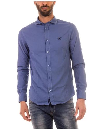 Armani Jeans Shirts > casual shirts - Bleu
