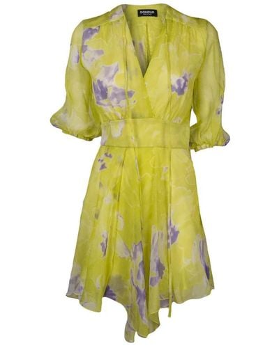 Dondup Short Dresses - Yellow