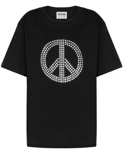 Moschino Manica corta peace symbol t-shirt - Nero