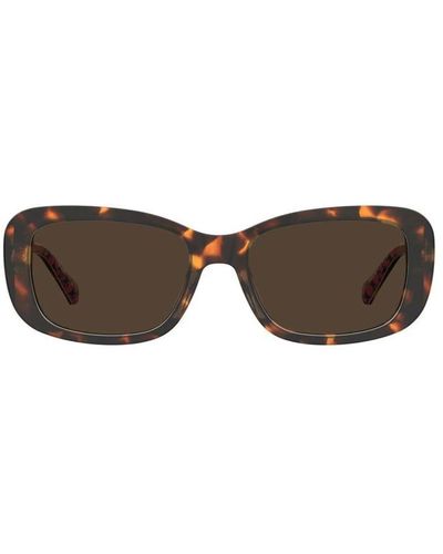 Love Moschino Collezione pattern occhiali da sole mol060/s 05l - Marrone