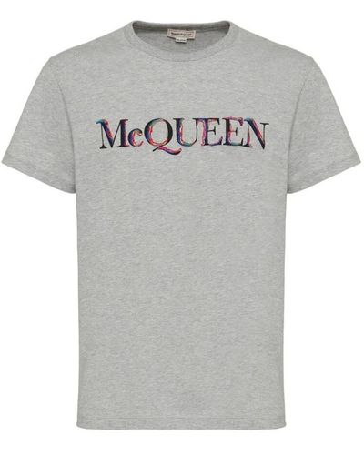 Alexander McQueen T-Shirts - Grey
