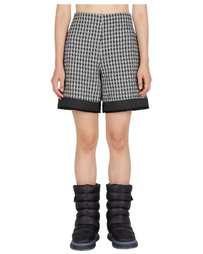 Moncler Tweed Lange Shorts - Grau