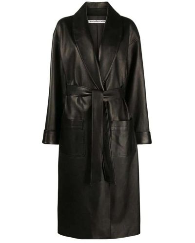 Alexander Wang Belted Coats - Black