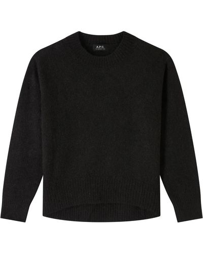 A.P.C. Knitwear > round-neck knitwear - Noir