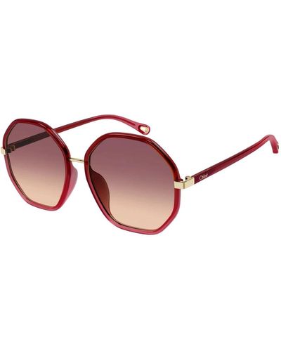 Chloé Stylische sonnenbrille - Rot