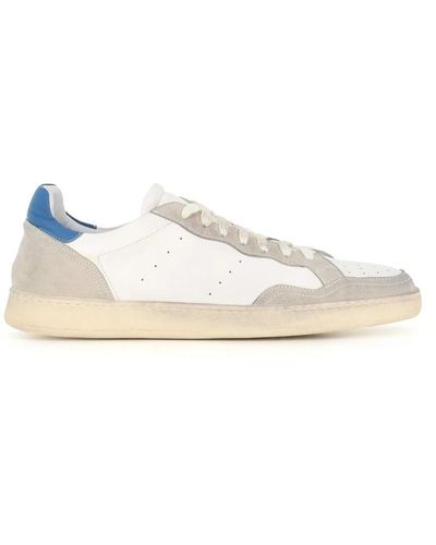 Elia Maurizi Sneakers in pelle bianca e blu - Neutro