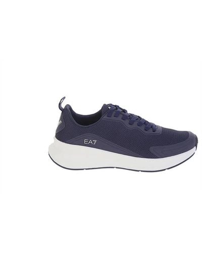 EA7 Sneakers blu navy con lacci