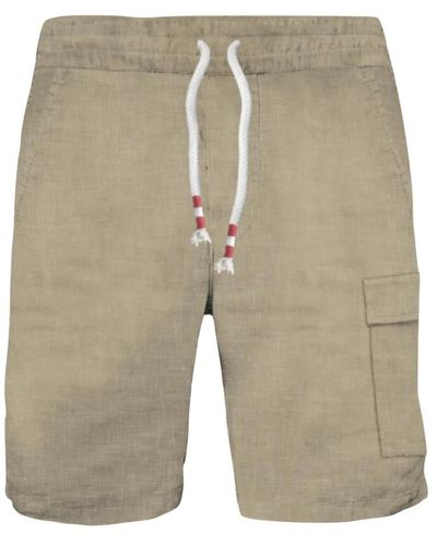 Mc2 Saint Barth Leinen bermuda shorts verschiedene farben - Grau