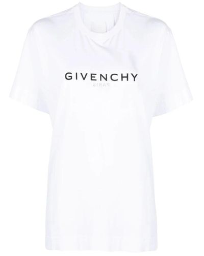Givenchy Camiseta blanca de cuello redondo - Blanco