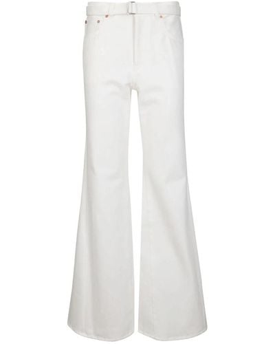 Sacai Wide trousers - Blanco