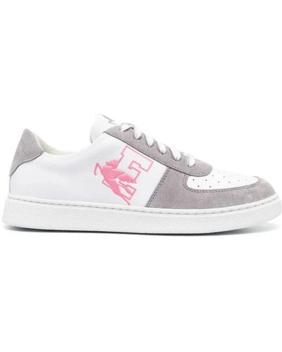 Etro Sneakers casual in pelle grigia donna - Bianco