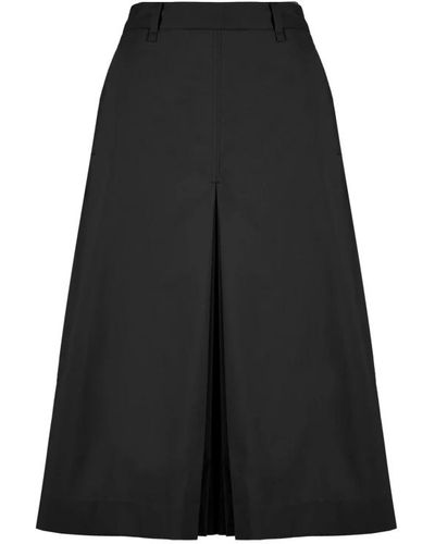 Bomboogie High waisted midi skirt - Negro