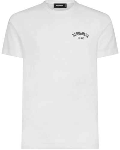 DSquared² Stilvolles t-shirt-upgrade für männer - Weiß