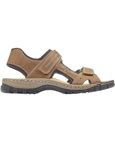 Rieker Flat Sandals - Brown