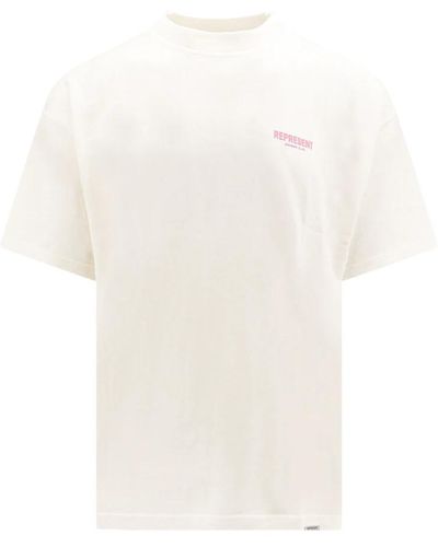 Represent T-shirt mit logo-print aus baumwolle - Weiß
