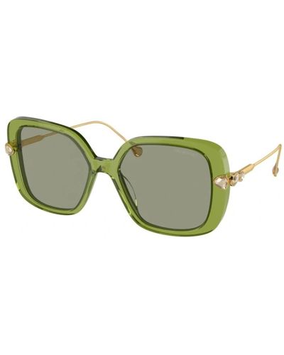 Swarovski Grüne sonnenbrille für den täglichen gebrauch,mode sonnenbrille sk6011