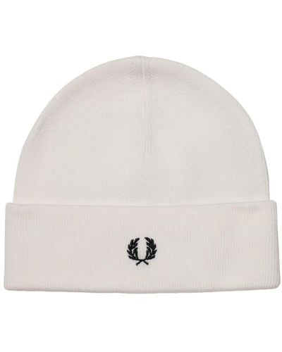 Fred Perry Beanies - White