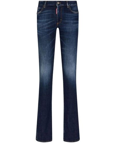 DSquared² Indigo cut-out skinny jeans - Azul