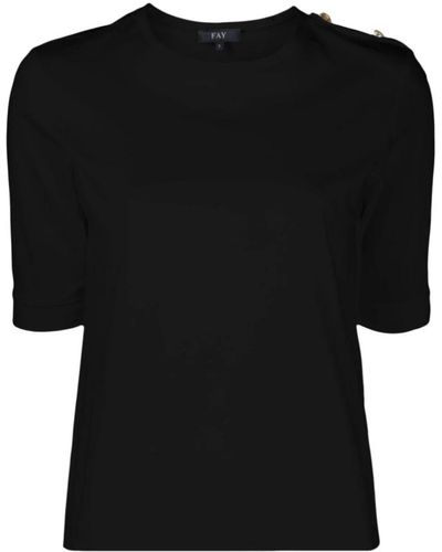 Fay Camiseta de manga corta - Negro