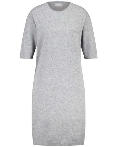 Hemisphere Knitted Dresses - Gray